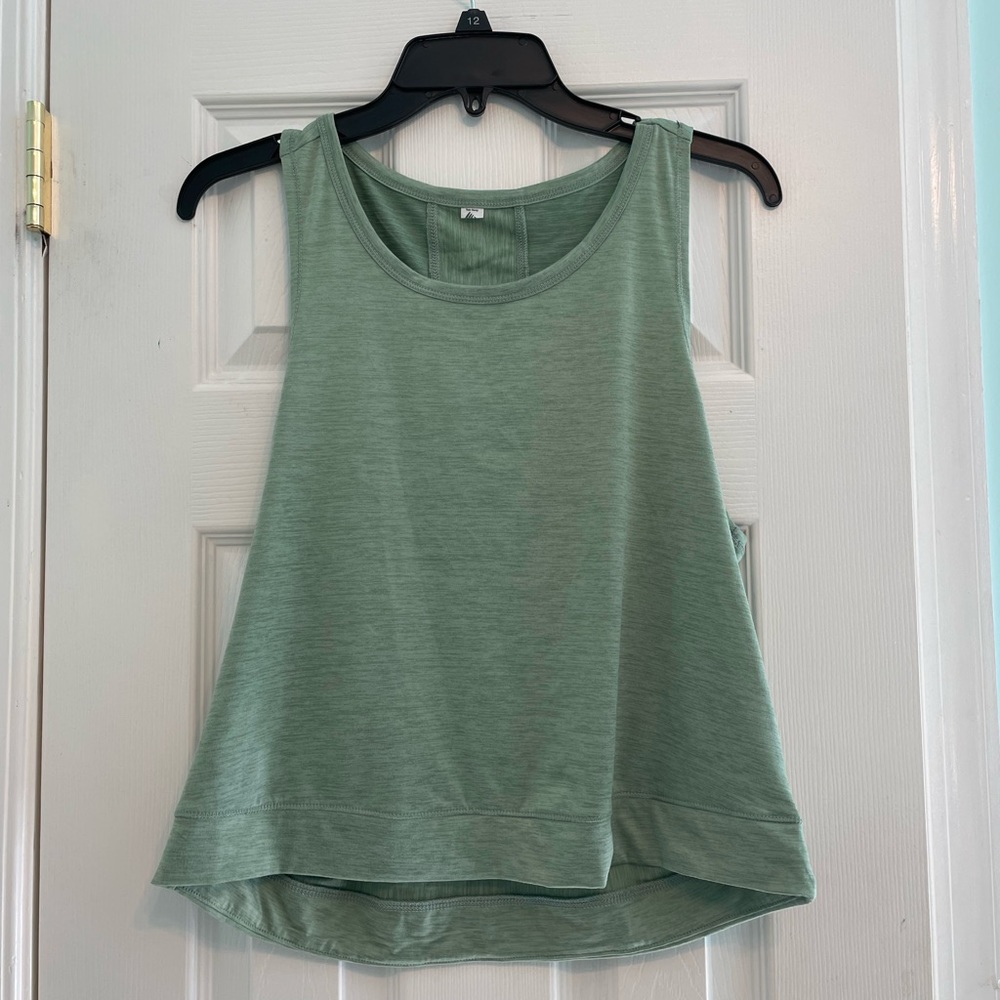 Sage Green Workout Tank Top